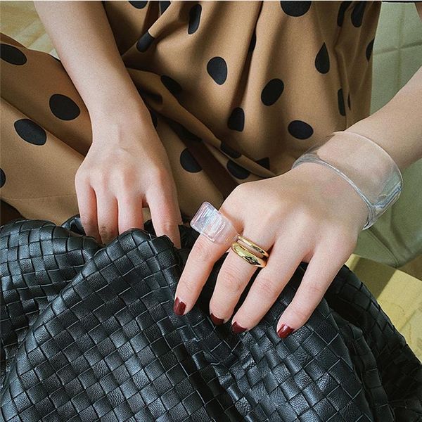 aomu 1pc korea vintage transparent resin rings chic colorful acrylic geometric irregular ring for women jewelry wmteop, Silver
aomu 1pc korea vintage transparent resin rings chic colorful acrylic geometric irregular ring for women jewelry wmteop, Silver