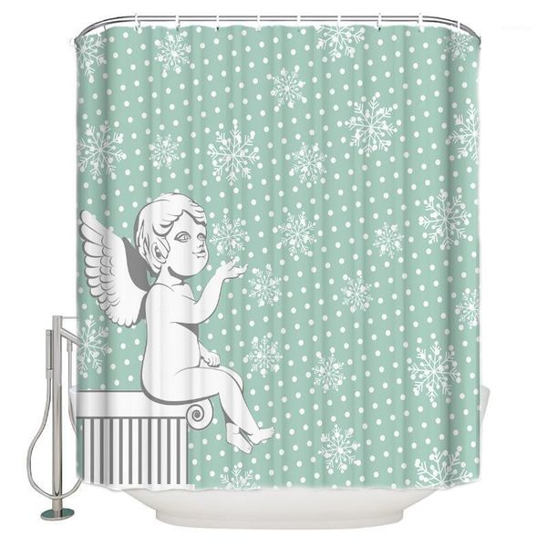 christmas theme angel pattern shower curtains waterproof polyester fabric bathroom shower curtain &12 hooks1
christmas theme angel pattern shower curtains waterproof polyester fabric bathroom shower curtain &12 hooks1