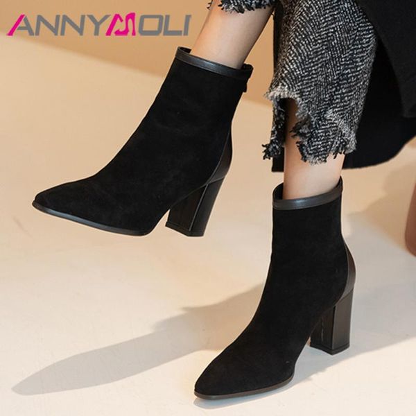boots annymoli high heel ankle women shoes pointed toe thick heels zipper lady short autumn female footwear black size 43
boots annymoli high heel ankle women shoes pointed toe thick heels zipper lady short autumn female footwear black size 43