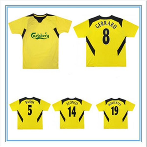 2004 2006 alonso gerrard retro soccer jersey 2005 baros hamann carragher luis garcia kewell cisse vintage classic football shirt, Black;yellow
2004 2006 alonso gerrard retro soccer jersey 2005 baros hamann carragher luis garcia kewell cisse vintage classic football shirt, Black;yellow
