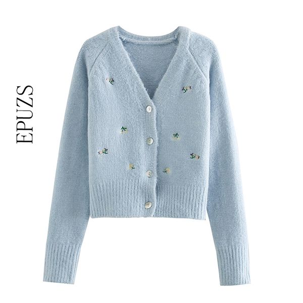 vintage floral embroidered knitted cardigan sweater vintage v neck sweater winter long sleeve chic 201128, White;black
vintage floral embroidered knitted cardigan sweater vintage v neck sweater winter long sleeve chic 201128, White;black