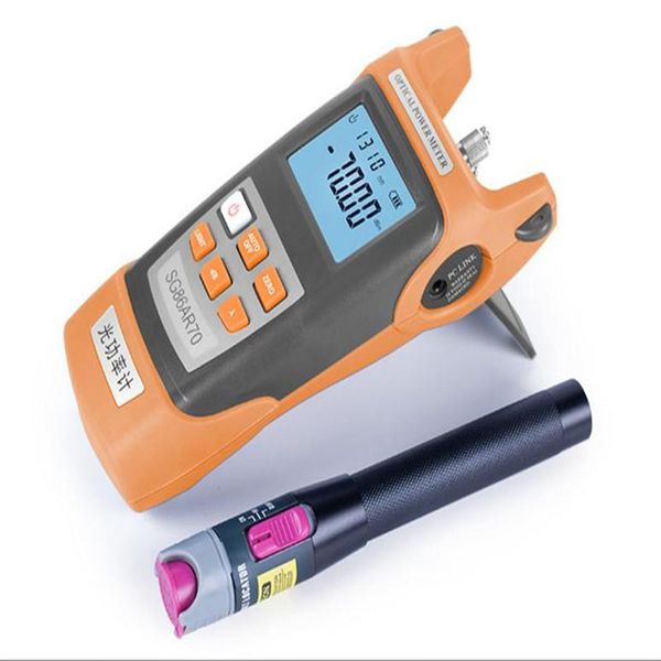 optical power meter -70~+3 /-50~+20 + visual fault locator set, fiber tester