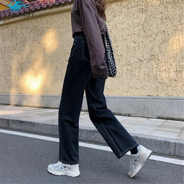 women's jeans autumn fashion women black color korean style straight denim pants female casual loose wild slim high waist trousers, Blue
women's jeans autumn fashion women black color korean style straight denim pants female casual loose wild slim high waist trousers, Blue