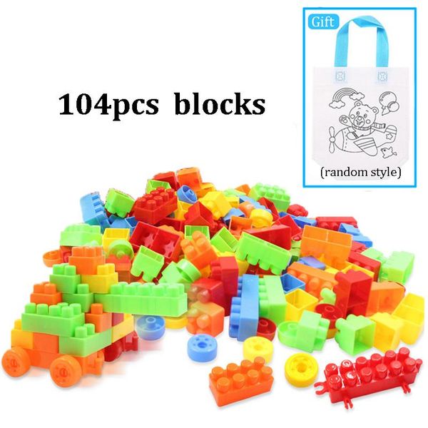 104pcs children large particles building blocks educational early childhood assembled block building blocks toys kids gift zxh wmthsl
104pcs children large particles building blocks educational early childhood assembled block building blocks toys kids gift zxh wmthsl