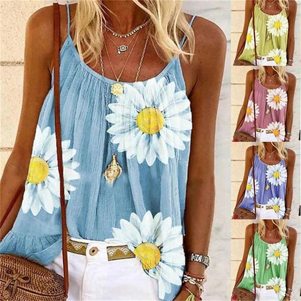 2020 summer daisy print blouses shirt women spring backless sleeveless boho blouse plus size o neck beach straps blusa, White
2020 summer daisy print blouses shirt women spring backless sleeveless boho blouse plus size o neck beach straps blusa, White