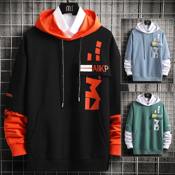 new men's hoodie spring autumn style fashion hoodie men casual streetwear patchwork loose pullover sweatshirts men, Black
new men's hoodie spring autumn style fashion hoodie men casual streetwear patchwork loose pullover sweatshirts men, Black