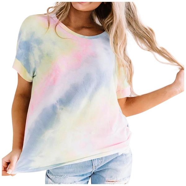 women's blouses & shirts european and american summer wearing blouse fashion tie-dye short sleeve crew-neck t-shirt casual #lr4, White
women's blouses & shirts european and american summer wearing blouse fashion tie-dye short sleeve crew-neck t-shirt casual #lr4, White