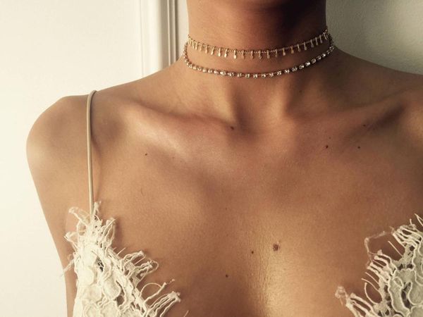 chains vintage double layer crystal chain necklace for women boho multilayer gold tassel choker neck fashion party jewelry gift, Silver
chains vintage double layer crystal chain necklace for women boho multilayer gold tassel choker neck fashion party jewelry gift, Silver