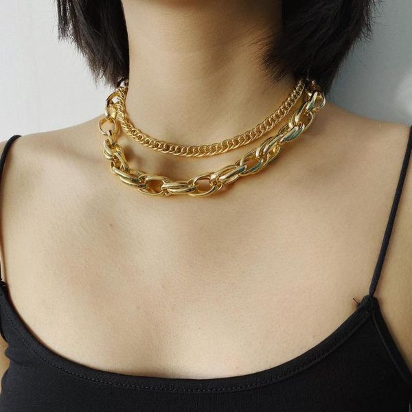 steampunk chunky chain necklace for women gold color thicken twist chain choker gold color layered goth necklace couple jewelry, Silver
steampunk chunky chain necklace for women gold color thicken twist chain choker gold color layered goth necklace couple jewelry, Silver