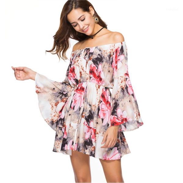 floral printed fashion ruffled off shoulder elastic waist summer strapless breathable women dress casual loose long sleeve1, Black;gray
floral printed fashion ruffled off shoulder elastic waist summer strapless breathable women dress casual loose long sleeve1, Black;gray