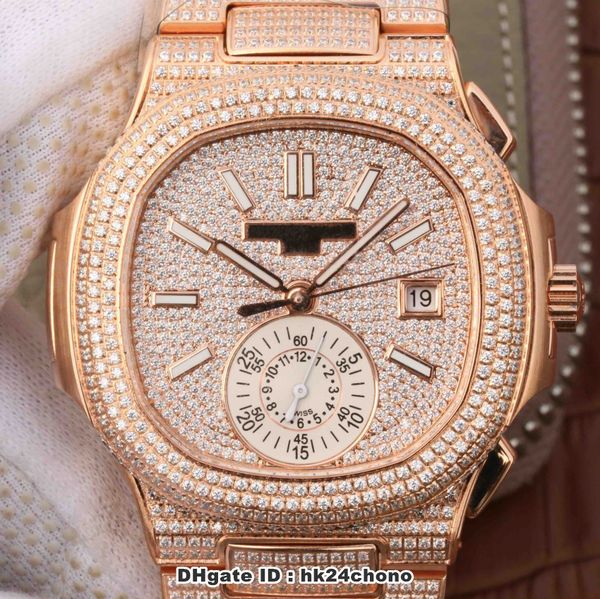 new nautilus 5980 18k gold rose full diamonds chronograph eta7750 automatic mens watch diamond dial diamond bracelet gents sports watches, Slivery;brown
new nautilus 5980 18k gold rose full diamonds chronograph eta7750 automatic mens watch diamond dial diamond bracelet gents sports watches, Slivery;brown