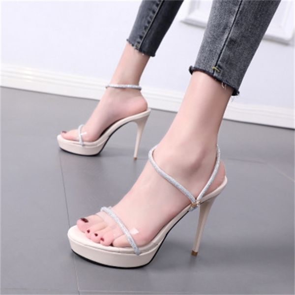 transparent women's platform sandals new style summer soles high-heeled 12 in open-toed shoes, Black
transparent women's platform sandals new style summer soles high-heeled 12 in open-toed shoes, Black