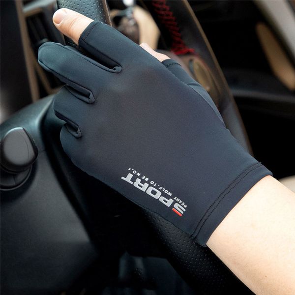 fishing sun proof gloves, male half finger, thin ice silk, driving leakage, and road asia cycling courier
fishing sun proof gloves, male half finger, thin ice silk, driving leakage, and road asia cycling courier