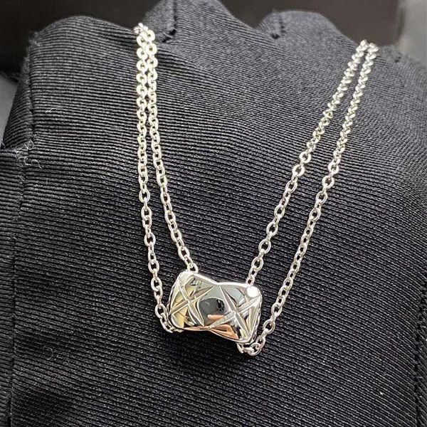 chokers titanium steel 2021 necklace double chain women's bread shape lovely letter woman gift, Golden;silver
chokers titanium steel 2021 necklace double chain women's bread shape lovely letter woman gift, Golden;silver