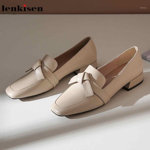 lenkisen concise style solid breathable genuine leather ladies shoes sweet bowtie square toe med heels slip on women pumps l001, Black
lenkisen concise style solid breathable genuine leather ladies shoes sweet bowtie square toe med heels slip on women pumps l001, Black