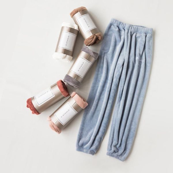 women's sleepwear flannel loose nightwear wide leg sweatpants autumn women trousers soft pants korean casual pigama female, Black;red
women's sleepwear flannel loose nightwear wide leg sweatpants autumn women trousers soft pants korean casual pigama female, Black;red