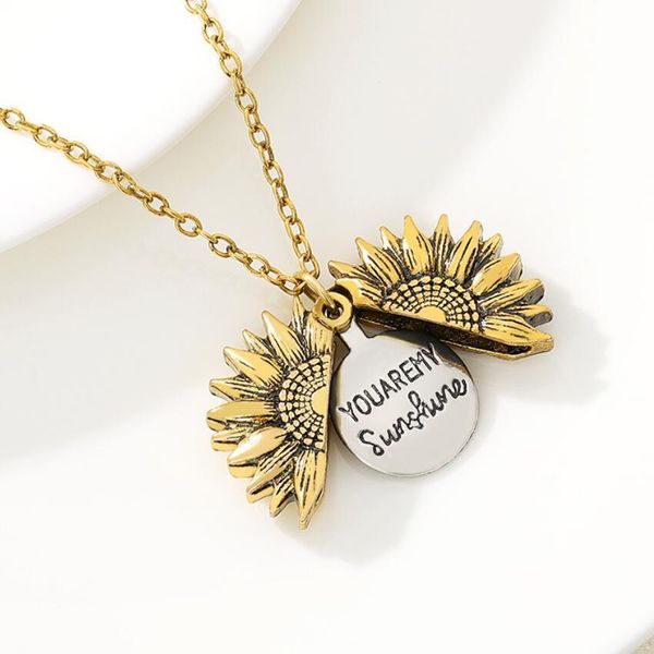 2020 gold silver open locket necklace engraved you are my sunshine sunflower pendant necklace unique party jewelry gift jlljvj
2020 gold silver open locket necklace engraved you are my sunshine sunflower pendant necklace unique party jewelry gift jlljvj