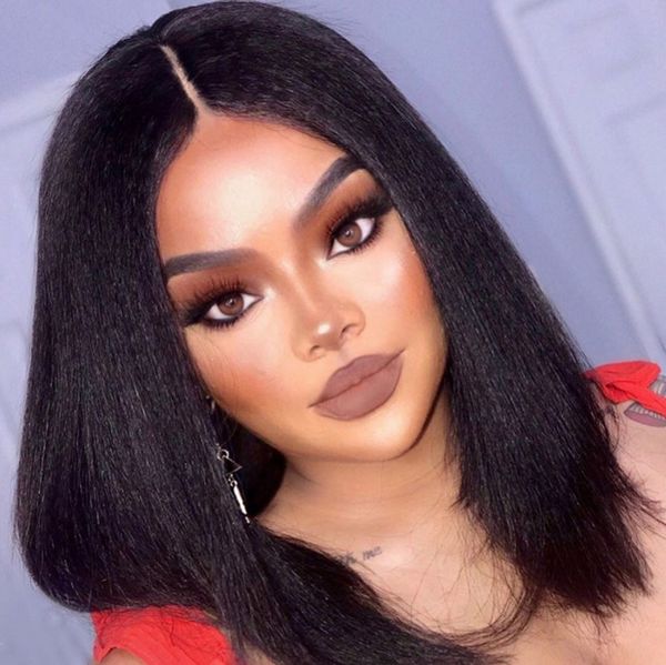 brazilian kinky straight t part lace wig human hair bob wigs for black women 130% density 8-16 inch, Black;brown
brazilian kinky straight t part lace wig human hair bob wigs for black women 130% density 8-16 inch, Black;brown