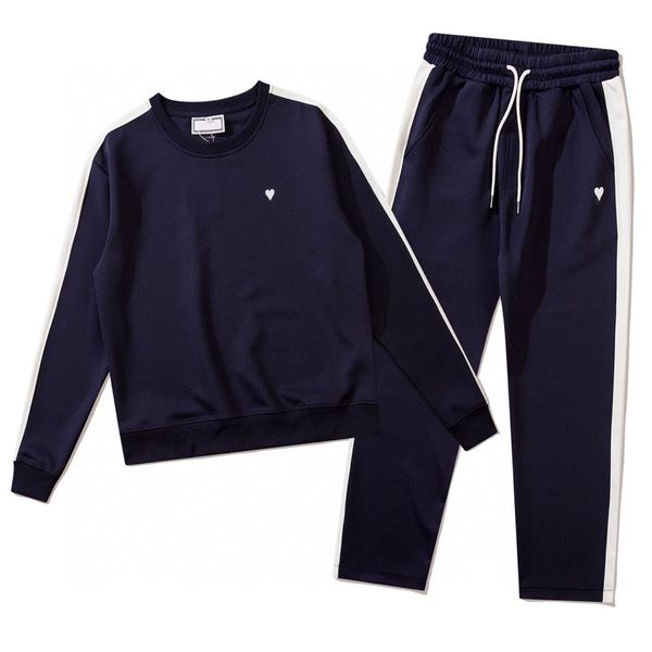 men women casual tracksuits embroidered long sleeve o-neck 2 piece suits fitness sports waist elastic trousers streetwear, Gray
men women casual tracksuits embroidered long sleeve o-neck 2 piece suits fitness sports waist elastic trousers streetwear, Gray