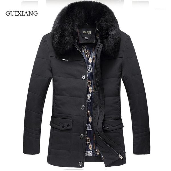 new winter style men boutique parkas business casual detachable big hair collar men's solid thick cotton clothes large sizel-4xl1, Black
new winter style men boutique parkas business casual detachable big hair collar men's solid thick cotton clothes large sizel-4xl1, Black