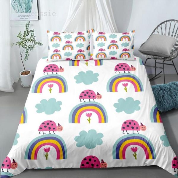 2/3 pcs 3d bedding set cartoon print kids boys girls duvet cover set rainbow bedclothes with pillowcase bed home textiles
2/3 pcs 3d bedding set cartoon print kids boys girls duvet cover set rainbow bedclothes with pillowcase bed home textiles