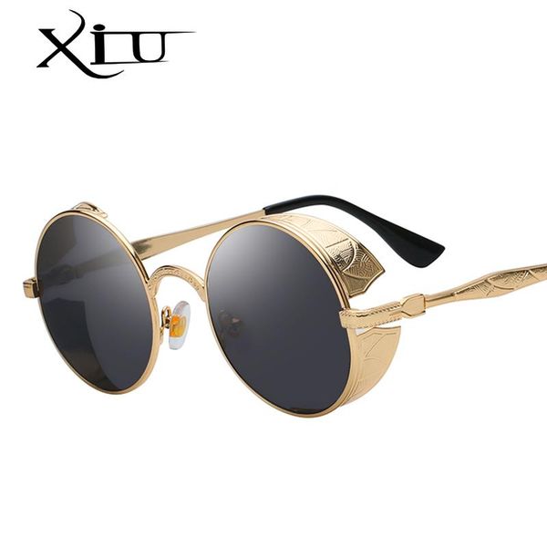 sunglasses xiu gothic steampunk mens vintage metal men women round sun glasses retro eyewear uv400, White;black
sunglasses xiu gothic steampunk mens vintage metal men women round sun glasses retro eyewear uv400, White;black