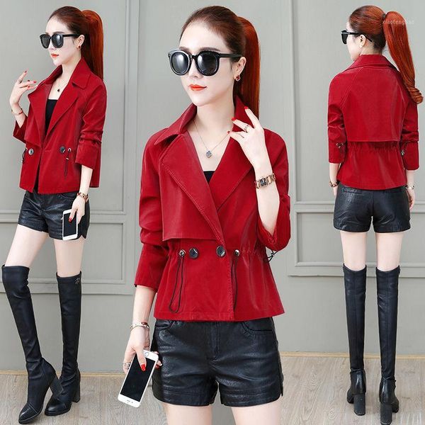 2020 new women spring matte motorcycle coats sash lady faux leather jackets biker zippers street outwear d1291, Black
2020 new women spring matte motorcycle coats sash lady faux leather jackets biker zippers street outwear d1291, Black