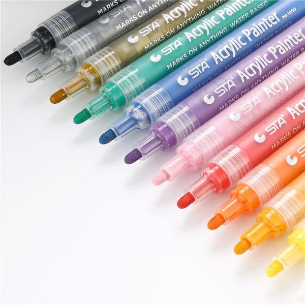 12 24 colors sta acrylic painter marker pens brush pen art markers rock glass porcelain mug wood fabric canvas painting 04376 h wmthnl, Black;red
12 24 colors sta acrylic painter marker pens brush pen art markers rock glass porcelain mug wood fabric canvas painting 04376 h wmthnl, Black;red