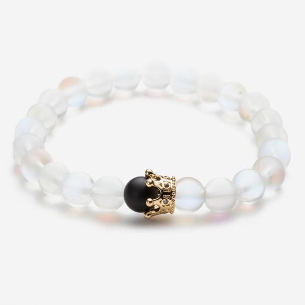 fashion moonstone copper crown set couple's bracelet beaded men's bracelet bracelet fashion m jlllxl, Black
fashion moonstone copper crown set couple's bracelet beaded men's bracelet bracelet fashion m jlllxl, Black
