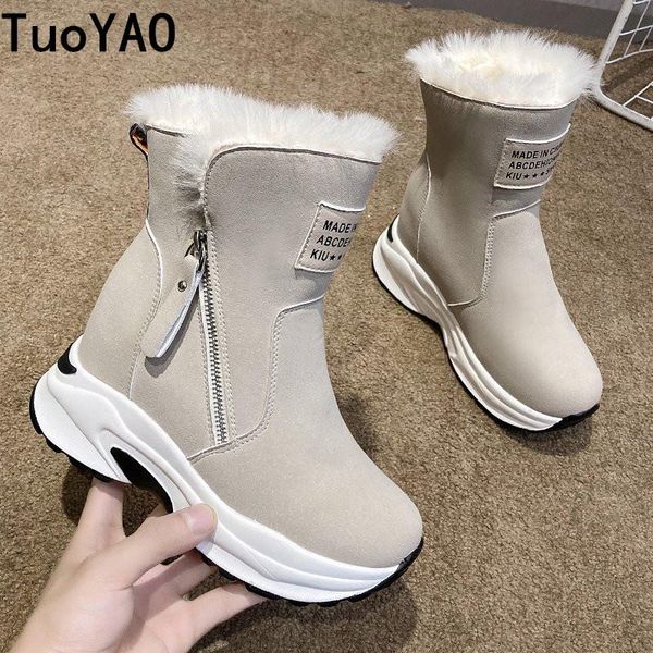 new women snow boots thick sole soft leather high platform ankle boots chunky sneakers warm plus winter 8cm shoes woman, Black
new women snow boots thick sole soft leather high platform ankle boots chunky sneakers warm plus winter 8cm shoes woman, Black