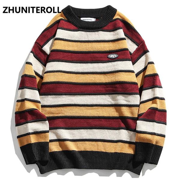 men hip hop streetwear knitted sweater striped harajuku sweater jumper fashion casual pullover autumn spring clothing, White;black
men hip hop streetwear knitted sweater striped harajuku sweater jumper fashion casual pullover autumn spring clothing, White;black
