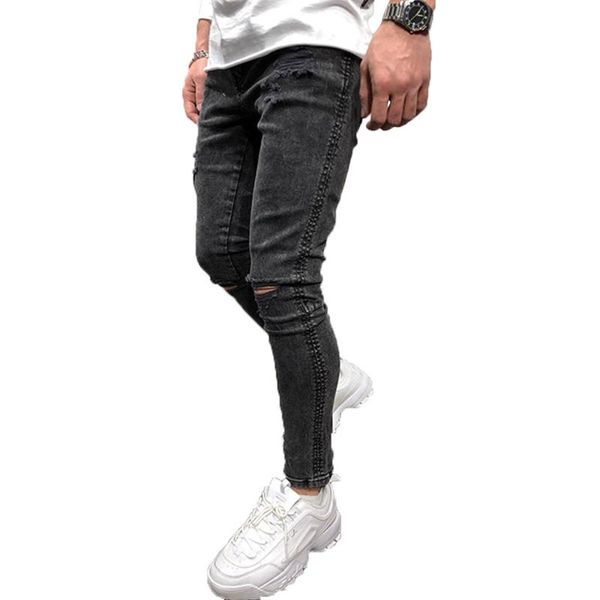 men's jeans hole skinny men trousers jogger casual pencil pants clothing long denim, Blue
men's jeans hole skinny men trousers jogger casual pencil pants clothing long denim, Blue