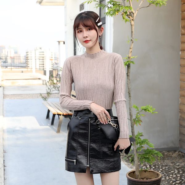 2021 new chic turtlenneck autumn winter heap collar pullovers women female casual sweater zc1e, White;black
2021 new chic turtlenneck autumn winter heap collar pullovers women female casual sweater zc1e, White;black