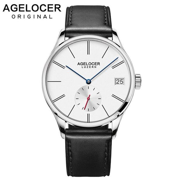wristwatches agelocer original sport swizerland luzern fashion casual watch with big date window france genuine leather strap for men, Slivery;brown
wristwatches agelocer original sport swizerland luzern fashion casual watch with big date window france genuine leather strap for men, Slivery;brown