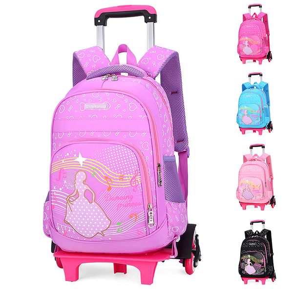 children trolley backpack school bags for grils six wheel students removable nylon orthopedic backpacks for teenagers mochila
children trolley backpack school bags for grils six wheel students removable nylon orthopedic backpacks for teenagers mochila