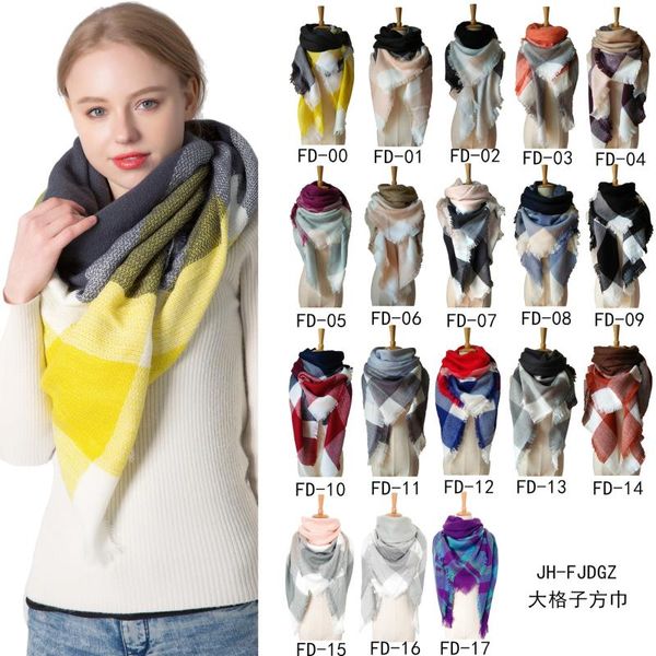 scarves autumn and winter yellow-grey imitation cashmere large plaid square scarf women plus double-sided shawl, Blue;gray
scarves autumn and winter yellow-grey imitation cashmere large plaid square scarf women plus double-sided shawl, Blue;gray