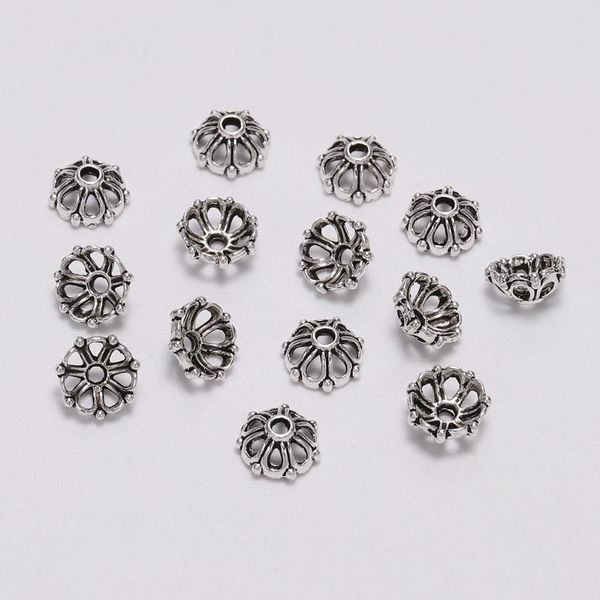 100pcs lot 8mm 7 petals bead caps hollow flower loose sparer apart end bead caps for diy jewelry making findings h jllnyh, Silver
100pcs lot 8mm 7 petals bead caps hollow flower loose sparer apart end bead caps for diy jewelry making findings h jllnyh, Silver