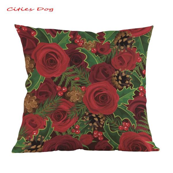 christmas pattern pillow cushion valentine's day rose cojines decorativos para kussenhoes linen almofada pillowcase
christmas pattern pillow cushion valentine's day rose cojines decorativos para kussenhoes linen almofada pillowcase