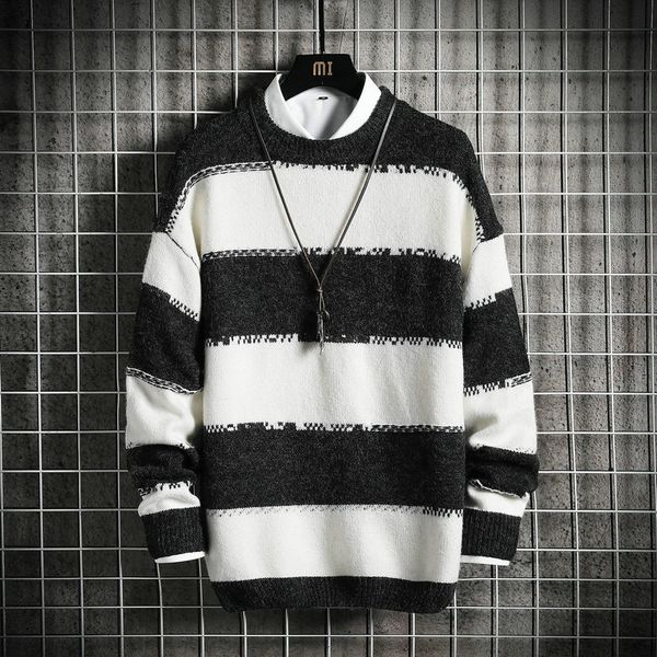 2021 new sweaters for men vintage pullover pattern knittwear o-neck mens streetwear hip hop oversize casual retro sweater xrt9, Black
2021 new sweaters for men vintage pullover pattern knittwear o-neck mens streetwear hip hop oversize casual retro sweater xrt9, Black