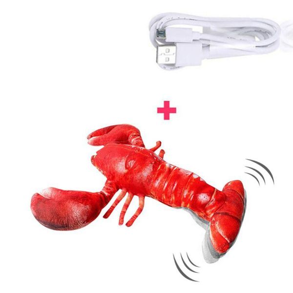 cat toys toy simulation lobster catnip usb charging