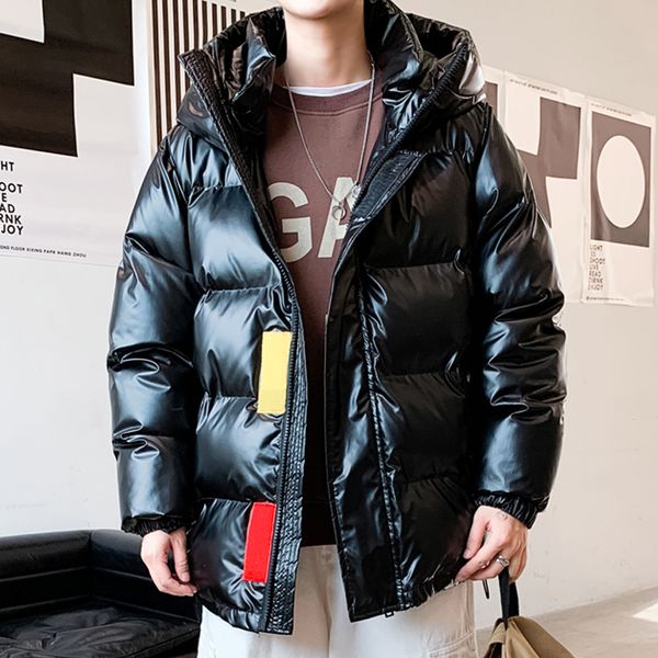 2020 winter bright fashion silver streetwear loose wide parka jacket man with hoodie warm coat, Black
2020 winter bright fashion silver streetwear loose wide parka jacket man with hoodie warm coat, Black