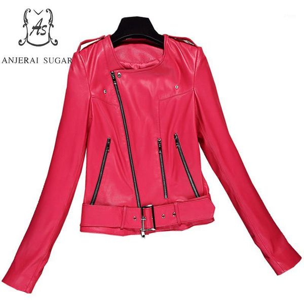 spring new sheepskin genuine leather jacket women casual motorcycle rose red slim slanted zipper female jackets coat1, Black
spring new sheepskin genuine leather jacket women casual motorcycle rose red slim slanted zipper female jackets coat1, Black