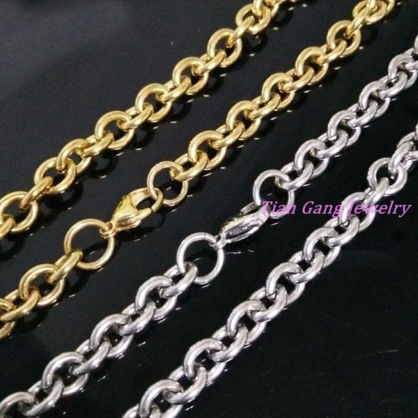 chains 7"-40" men's necklaces silver color gold chain link necklace stainless steel 8mm width o word wholesale
chains 7"-40" men's necklaces silver color gold chain link necklace stainless steel 8mm width o word wholesale