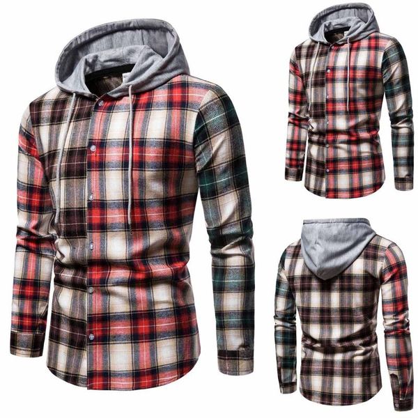 men's hoodies & sweatshirts casual plaid hoodie fashion printing loose long sleeve shirt blouse multi color chemise ropa hombre, Black
men's hoodies & sweatshirts casual plaid hoodie fashion printing loose long sleeve shirt blouse multi color chemise ropa hombre, Black