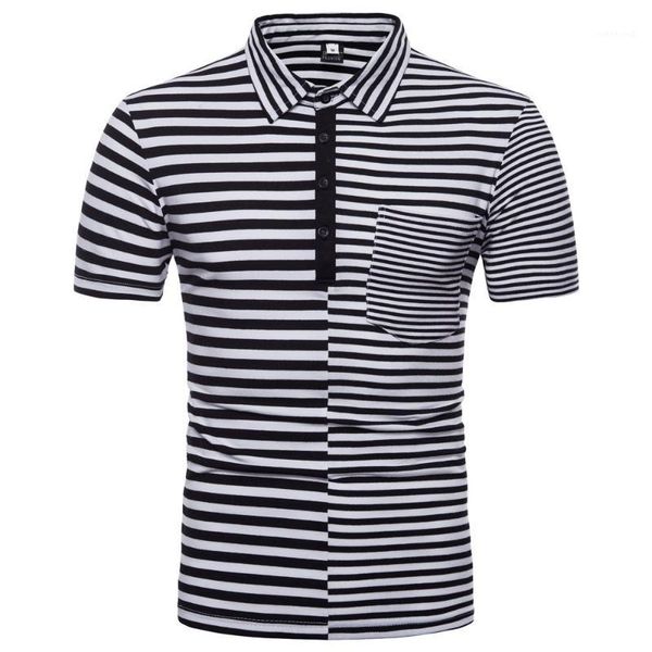 new style plus size mens shirt brands striped patchwork summer men fashion short sleeve camiseta1, White;black
new style plus size mens shirt brands striped patchwork summer men fashion short sleeve camiseta1, White;black
