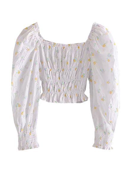 2021 new lazy french vintage cotton embroidered waistcoat all games long short women's blouses ypeg, White
2021 new lazy french vintage cotton embroidered waistcoat all games long short women's blouses ypeg, White
