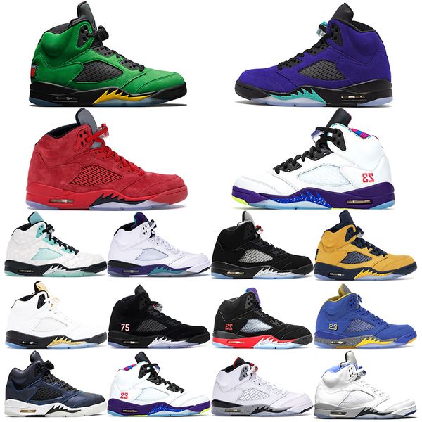 2021 5s men basketball shoes oregon alternate grape red suede alternate michigan blue suede oreo sports classic sneakers size 40-47
2021 5s men basketball shoes oregon alternate grape red suede alternate michigan blue suede oreo sports classic sneakers size 40-47
