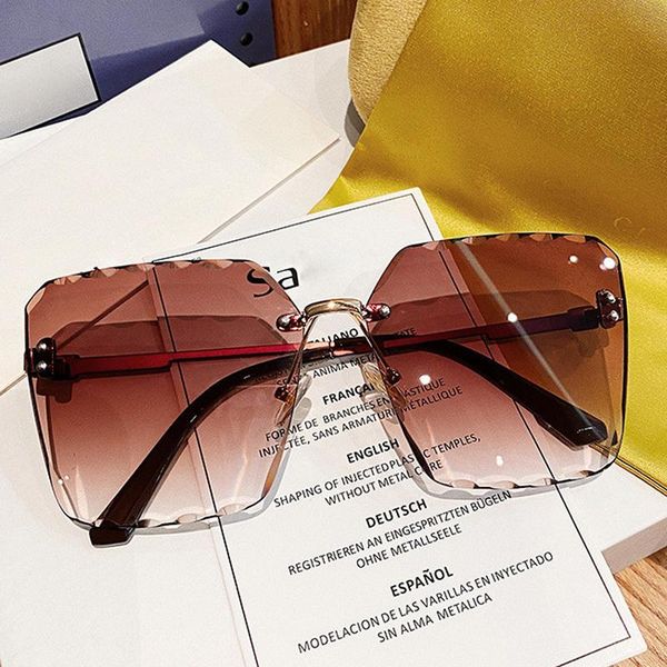 sunglasses metal frameless diamond cut-edge female fashion high-quality luxury extra large square gradient sun glasses, White;black
sunglasses metal frameless diamond cut-edge female fashion high-quality luxury extra large square gradient sun glasses, White;black