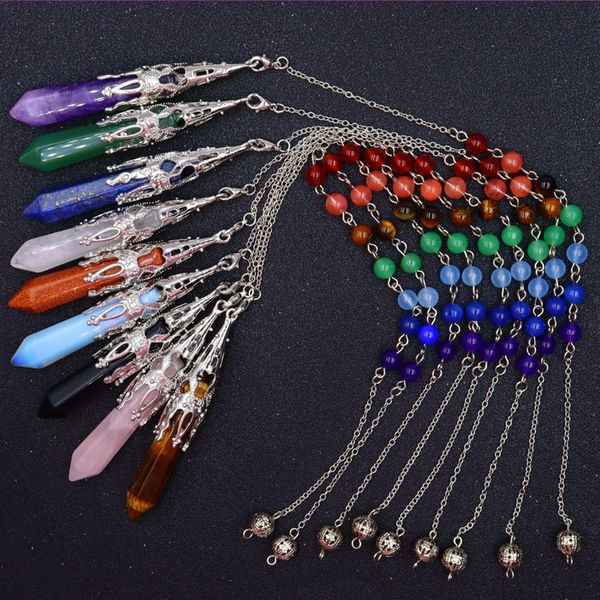 wholesale 10 pcs silver plated hexagon prism rose quartz pendant with stone beads chain healing chakra jewelry
wholesale 10 pcs silver plated hexagon prism rose quartz pendant with stone beads chain healing chakra jewelry