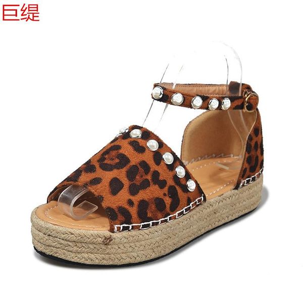 sandals summer large rope for women, Black
